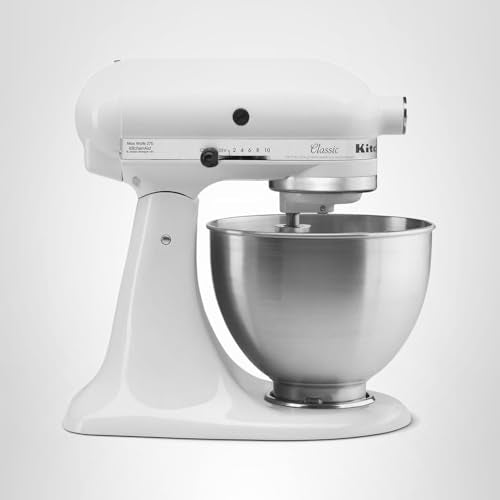 Classic Series 4.5 Quart Tilt-Head Stand Mixer K45SS, White