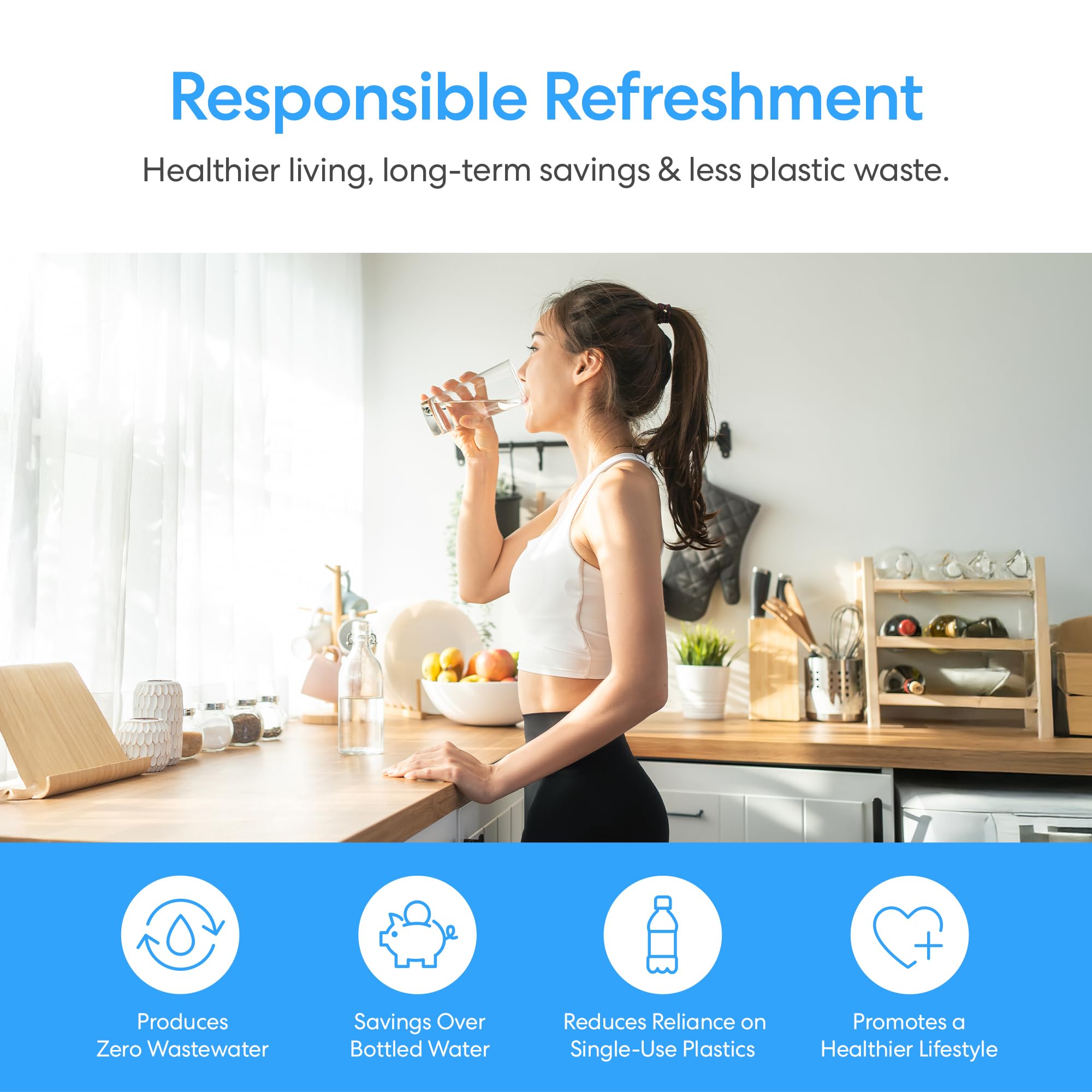 Loading Water Cooler Dispenser for 5 Gallon Bottles - 3 Temperatures with Hot, Room & Cold Spouts, Child Safety Lock, LED Display with Empty Bottle Alert, Stainless Steel