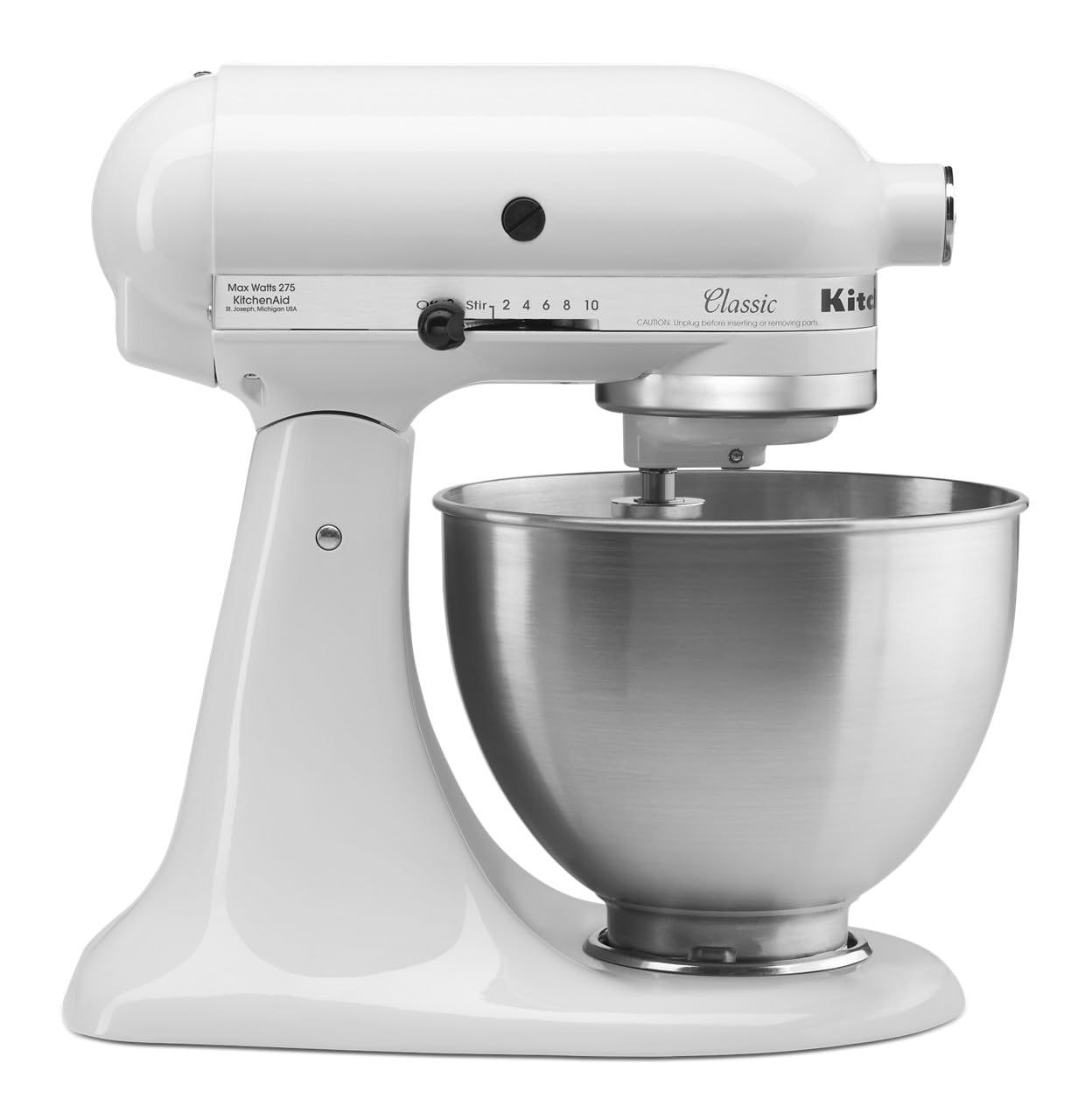 Classic Series 4.5 Quart Tilt-Head Stand Mixer K45SS, White