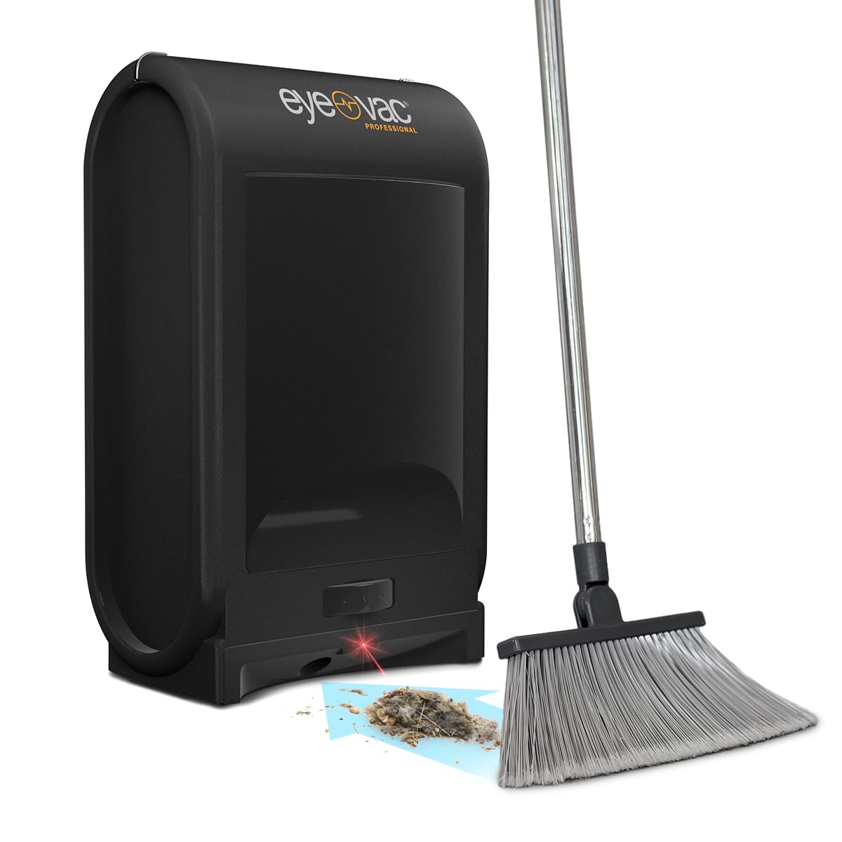 Pro Touchless Vacuum Automatic Dustpan - Ultra Fast & Powerful - Great for Sweeping Salon Pet Hair Food Dirt Kitchen, Corded Canister Vacuum, Bagless, Automatic Sensors, 1400 Watt (Black)